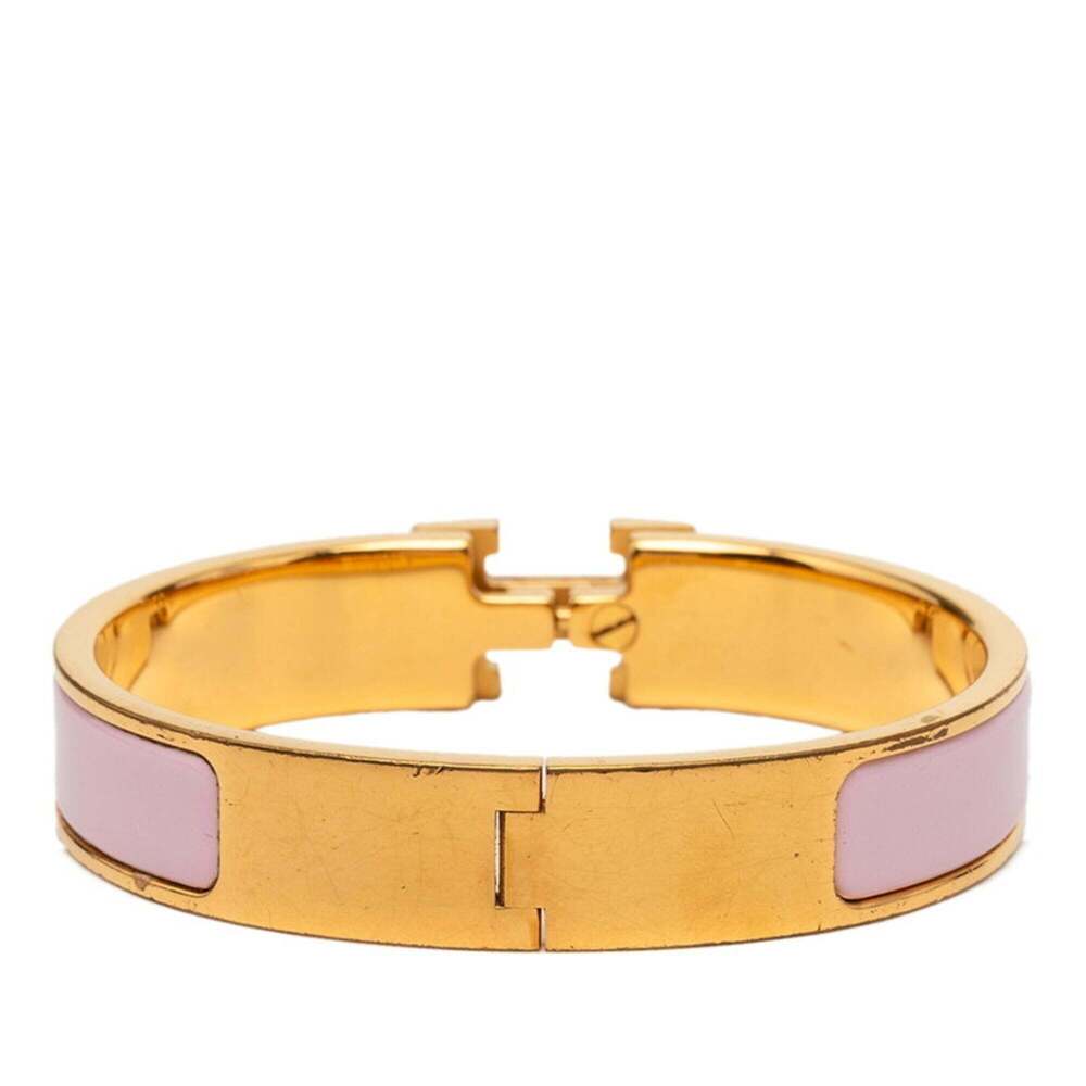 Hermes Click H PM Bracelet, Gold Pink Plated, Women's - Picture 3 of 5